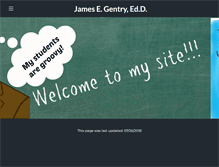 Tablet Screenshot of learningwithjamesgentry.com